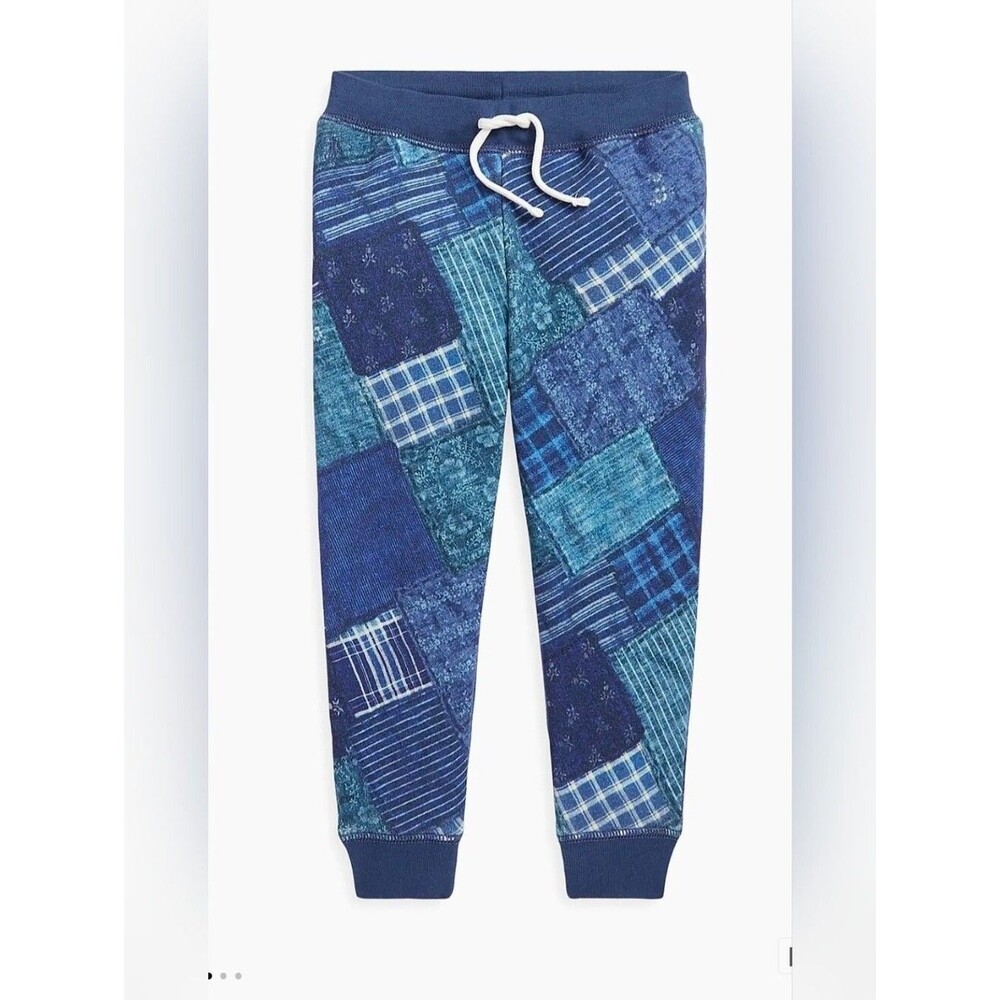 Polo Ralph Lauren Girls Patchwork Print Jogger Pants Size 6